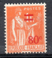 FRANCE / TYPE PAIX N° 359-80c Sur 1f,00 ORANGE NEUF * * - 1932-39 Vrede