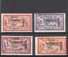 TIMBRES COLONIES FRANSAISES. SYRIE P.A. N° 22 à 25. 1924  NEUF  ** - Strafport