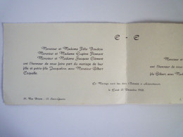 2023 - 721  FAIRE-PART De MARIAGE De Jacqueline CLEMENT Et Gilbert COQUELLE  ( AUBERCHICOURT  1968 )   XXX - Huwelijksaankondigingen