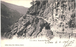 CPA  Carte Postale Suisse Valais Route De Vissoie 1917  VM66659 - Vissoie