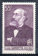 FRANCE /  N° 378-  GAMBETTA NEUF * * - Unused Stamps