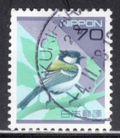 Japan 1992 Single 70y Definitive Stamp From The Fauna And Flora Set Showing A Bird In Fine Used. - Usados