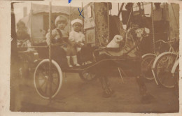 Bussy En Othe * Carte Photo * Manège Ancien Acrrousel * Fête Foraine Enfants - Andere & Zonder Classificatie