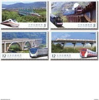 2017 TAIWAN RAILWAY BRIDGES STAMP 4V - Ongebruikt