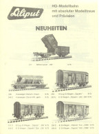 Catalogue LILIPUT 1966 ? Neuheiten HO 1:87 - German