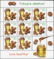 Romania 2013 / Live Healthy / Set 4 MS With Labels - Alimentation