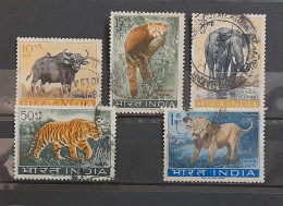 India 1963 ~ Wildlife Preservation - Fauna / Wild Animals Complete Set Of 5 Stamps USED (Cancellation Would Differ) - Oblitérés