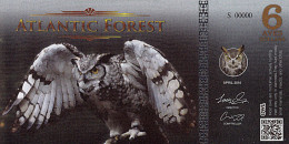 Atlantic Forest 6 Aves UNC Hibou - Fictifs & Spécimens