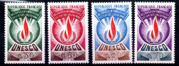 FRANCE / TIMBRES SERVICE/ N°39 à 42 UNESCO NEUF** - Neufs