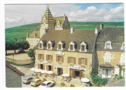 CP MEURSAULT, VUE AERIENNE SUR L'HOTEL RSTAURANT " LES ARTS " PLACE DE L'HOTEL DE VILLE, VOITURE RENAULT 5 R5, COTE D'OR - Meursault