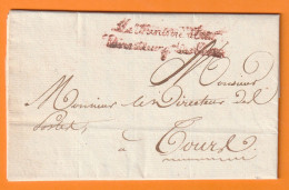 1824 - Lettre Pliée De Paris Vers Tours - Direction Générale Des Postes - Franchise Postale - 1801-1848: Precursori XIX