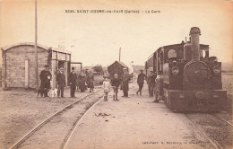 St Cosme De Vair * Vue Sur La Gare Du Village * Le Train * Ligne Chemin De Fer - Andere & Zonder Classificatie