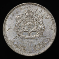 Maroc / Morocco, 1 Dirham, 1960 (1380), , Argent (Silver), SUP (AU),   Y#55 - Morocco