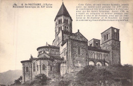 FRANCE - 63 - ST NECTAIRE - L'Eglise - Monument Historique Du XIIe Siècle  - Carte Postale Ancienne - Saint Nectaire