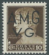 1945-47 TRIESTE AMG VG IMPERIALE 10 CENT MNH ** - RC23 - Ongebruikt