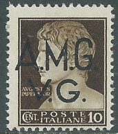 1945-47 TRIESTE AMG VG IMPERIALE 10 CENT MNH ** - RC23-2 - Mint/hinged