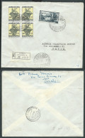 1952 TRIESTE A LETTERA BIENNALE DI VENEZIA QUARTINA TIMBRO DI ARRIVO - BF - Storia Postale