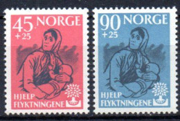 Norvége: Yvert N° 400/401; Réfugiés - Neufs