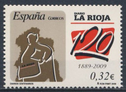 Spain Espana 2009 Mi 4389 YT 4094 SG 4417 ** 120th Ann. La Rioja - Daily Newspaper / Tageszeitung / Journal - Otros & Sin Clasificación