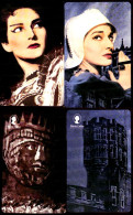 G 2323 825 C&C 4408 4 SCHEDE TELEFONICHE NUOVE MARIA CALLAS - PROVA ARC - Errori & Varietà