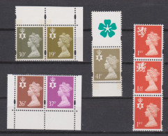 Country Definitives Machin Combinations From Prestige Booklets MNH ~ Northern Ireland, Wales, Scotland - Noord-Ierland