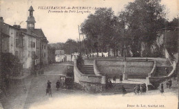 FRANCE - 12 - VILLEFRANCHE DE ROUERGUE - Promenade Du Petit Languedoc - Edit Guillot - Carte Postale Ancienne - Villefranche De Rouergue