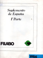 Hojas Filabo Año 1986 Año Completo Montado En Blanco - Años Completos