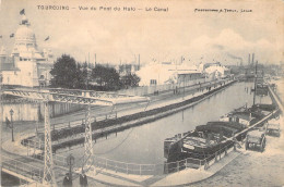 FRANCE - 59 - TOURCOING - Vue Du Pont Du Halo - Le Canal - Carte Postale Ancienne - Tourcoing