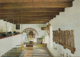 D-25946 Wittdün - Amrum - St. Clemens- Kirche - Innenansicht - Föhr