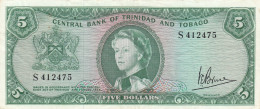 CRBX194 BILLETE TRINIDAD Y TOBAGO 5 DOLARES 1964 MBC - Trinidad Y Tobago