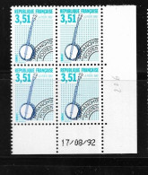 FRANCE 1992 PREOBLITERE   N° 226**  17.08.92 COIN DATE GOMME D'ORIGINE SANS CHARNIÈRE  NEUF TTB      2 SCANS - Precancels