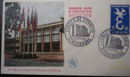 EUROPA CEPT FRANCE-1958  PREMIER JOUR FDC - 1957