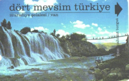 Turkey:Used Phonecard, Türk Telekom, 30 Units, Waterfalls, Bridge, Lighter, 2001 - Türkei