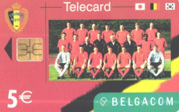 Belgium:Used Phonecard, Belgacom, Football Players, 2005 - Met Chip