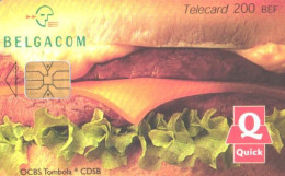 Belgium:Used Phonecard, Belgacom, 200 BEF, Hamburger, 2002 - Avec Puce