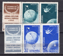 S2494 - ROMANIA ROUMANIE AERIENNE Yv N°69/72 ** ESPACE SPACE - Neufs
