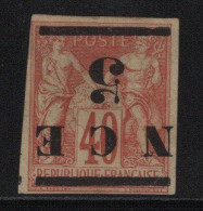 Nouvelle Caledonie - N°6a - Surcharge Renversee - NSG Neuf Sans Gomme - Cote 30€ - Neufs