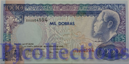 S. THOMAS E PRINCE 1000 DOBRAS 1993 PICK 64 UNC LOW SERIAL NUMBER "BA00045**" - Sao Tome En Principe