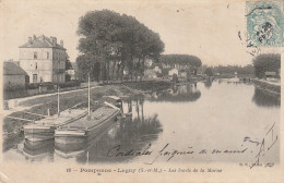 Péniches à Pomponne Lagny (77 - Seine Et Marne)  Les Bords De La Marne - Péniches