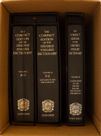 COMPACT OXFORD ENGLISH DICTIONARY 1980 In Two Volumes. Housed In The Presentation Slipcase And Includes The Magnifier. A - Andere & Zonder Classificatie