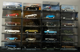 JAMES BOND CAR COLLECTION. 94 Models And The Accompanying Magazines From 1-89 (missing 84, 85, 87). A Handful Of Cases A - Autres & Non Classés