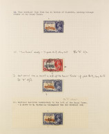 1935 SILVER JUBILEE VARIETIES Incl. 1d 'two Swans' (R. 2/2) And 3d 'short Vertical Line On Turret' (R. 10/2), All Used.  - Other & Unclassified