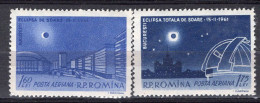 S2519 - ROMANIA ROUMANIE AERIENNE Yv N°144/45 **  ECLIPSE - Neufs