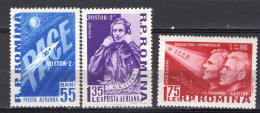 S2520 - ROMANIA ROUMANIE AERIENNE Yv N°146/48 **  ESPACE SPACE - Ungebraucht