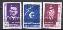 S2522 - ROMANIA ROUMANIE AERIENNE Yv N°157/59 ** ESPACE SPACE - Nuovi