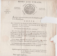 Lettre Autographe Signature Rivière Pierre ? Député Corrèze Agence Révolutionnaire Salpêtres & Poudre Révolution Empire - Autres & Non Classés