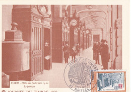 Carte Postale (Maximum) Souvenir Journée Du Timbre De 1979 Paris Hotel Des Postes Vers 1900 - Andere & Zonder Classificatie