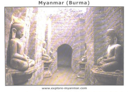 Myanmar:Burma:Temple Interior, Statues - Myanmar (Burma)