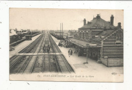 Cp, Chemin De Fer, Gare Avec Train, 94 , IVRY SUR SEINE,les Quais De La Gare,  écrite - Estaciones Con Trenes