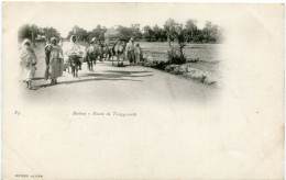 ALGERIE  -  BISKRA - ROUTE De TOUGGOURTH - CLICHE RARE - - Biskra